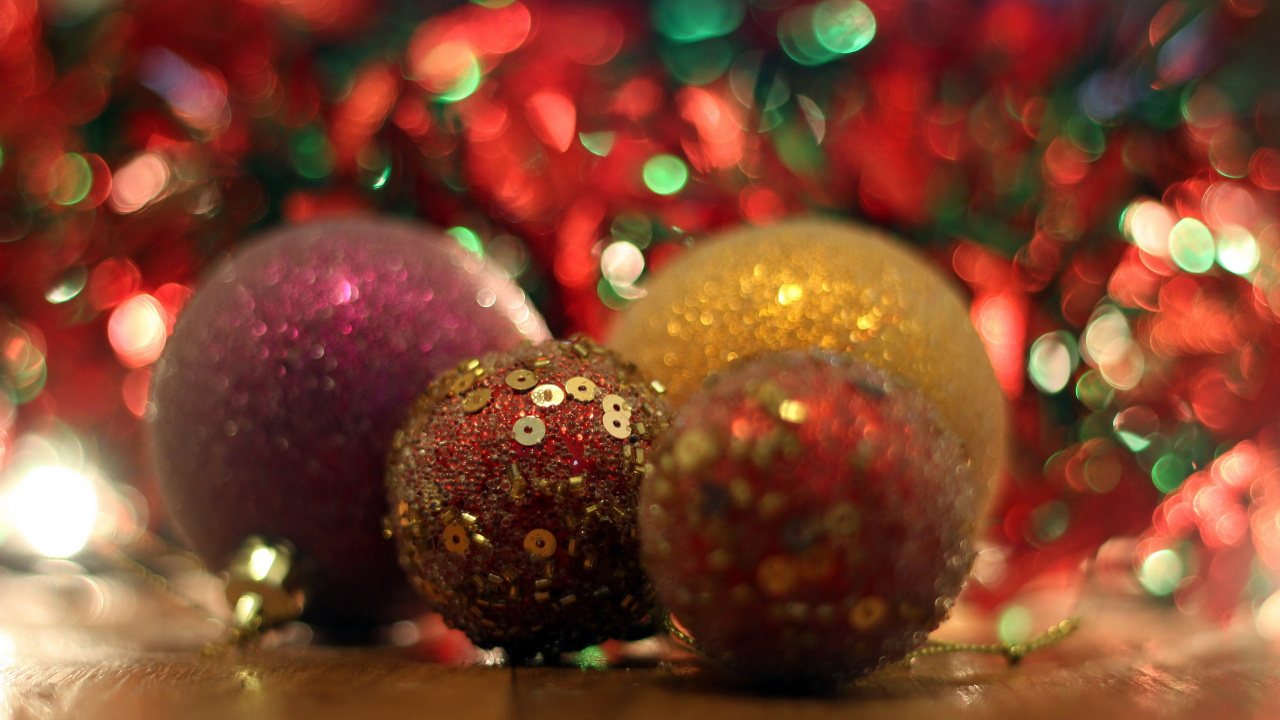 Christmas Ornament, Christmas Day, Holiday, Glitter, Christmas Decoration. Wallpaper in 1280x720 Resolution