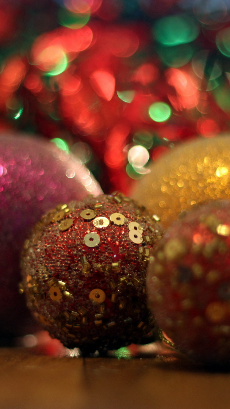 Christmas Ornament, Christmas Day, Holiday, Glitter, Christmas Decoration. Wallpaper in 750x1334 Resolution
