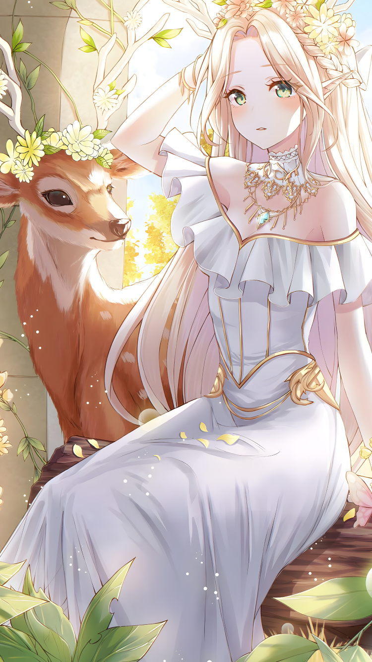 Belle Fille Animée, L'anime, Cartoon, Manche, Kawaii. Wallpaper in 750x1334 Resolution