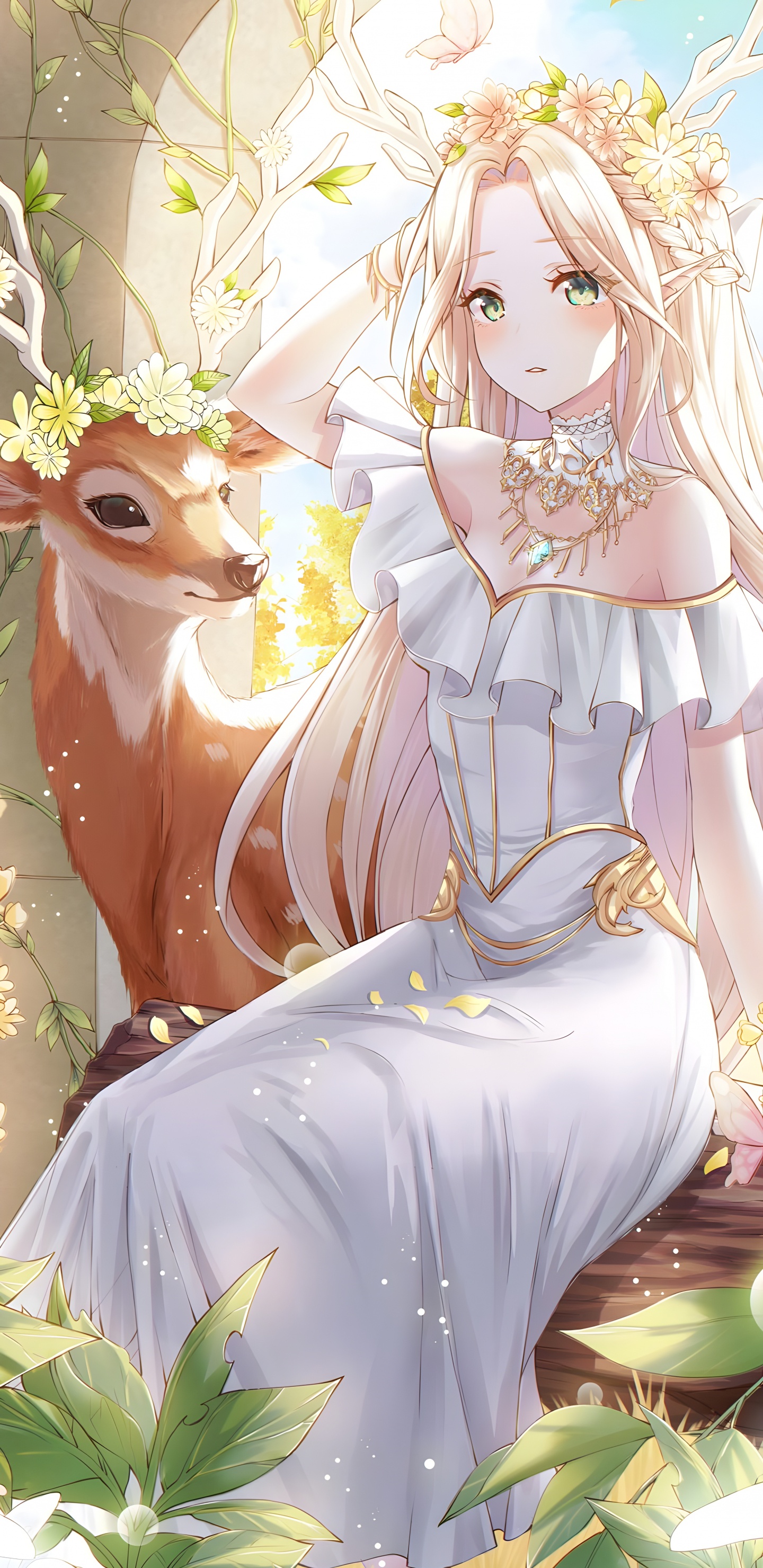 Hermosa Chica Anime, Anime, Arte Animado, Caricatura, Manga. Wallpaper in 1440x2960 Resolution