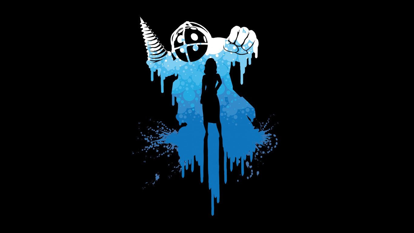 Illustration de Squelette Humain Bleu et Blanc. Wallpaper in 1366x768 Resolution