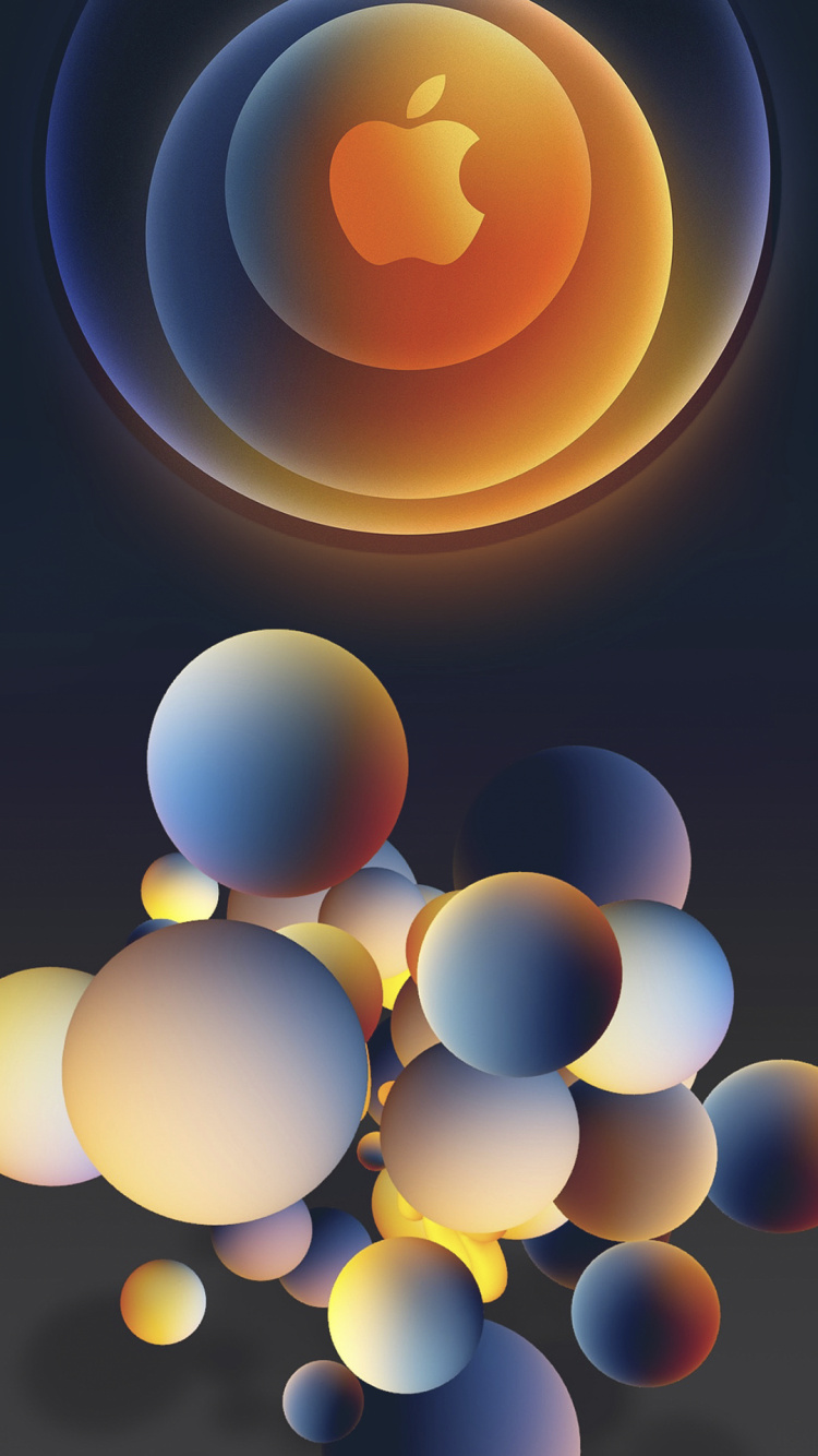 Apple, Lumière, Jaune, Art, Ligne. Wallpaper in 750x1334 Resolution