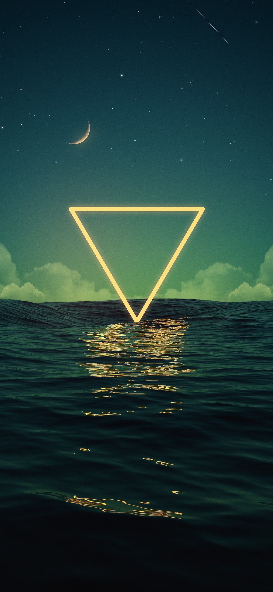 Luna, Agua, Ambiente, Naturaleza, Azure. Wallpaper in 1125x2436 Resolution