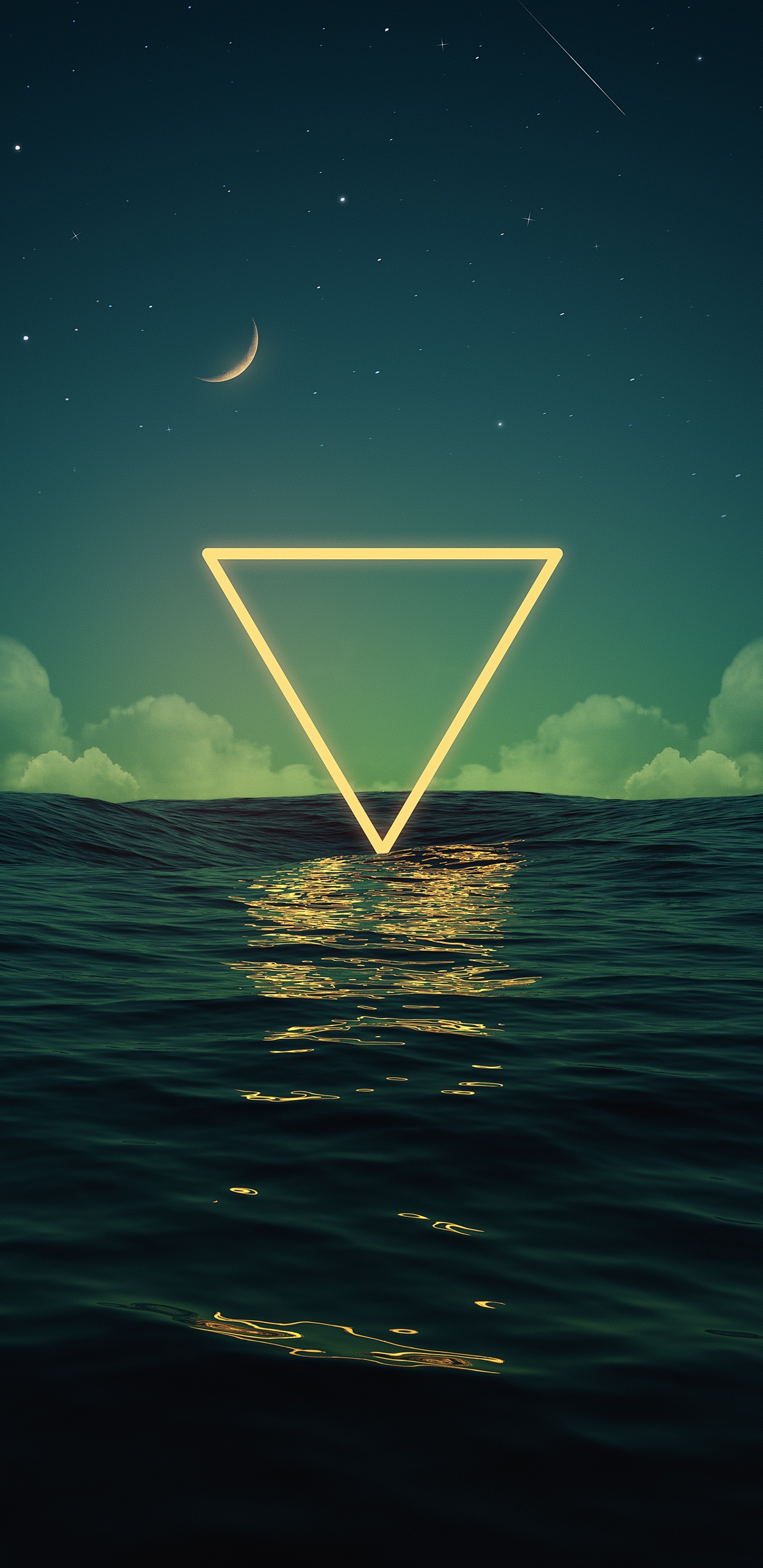 Luna, Agua, Ambiente, Naturaleza, Azure. Wallpaper in 1440x2960 Resolution