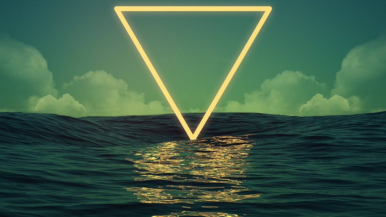 Mond, Wasser, Atmosphäre, Tageszeit, Natur. Wallpaper in 1280x720 Resolution