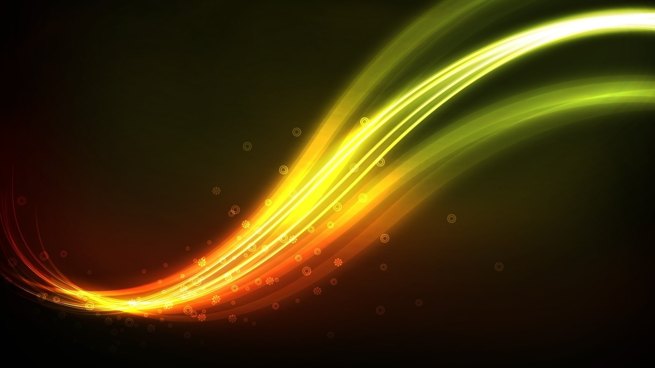 Feux Verts et Rouges Sur Fond Noir. Wallpaper in 1280x720 Resolution