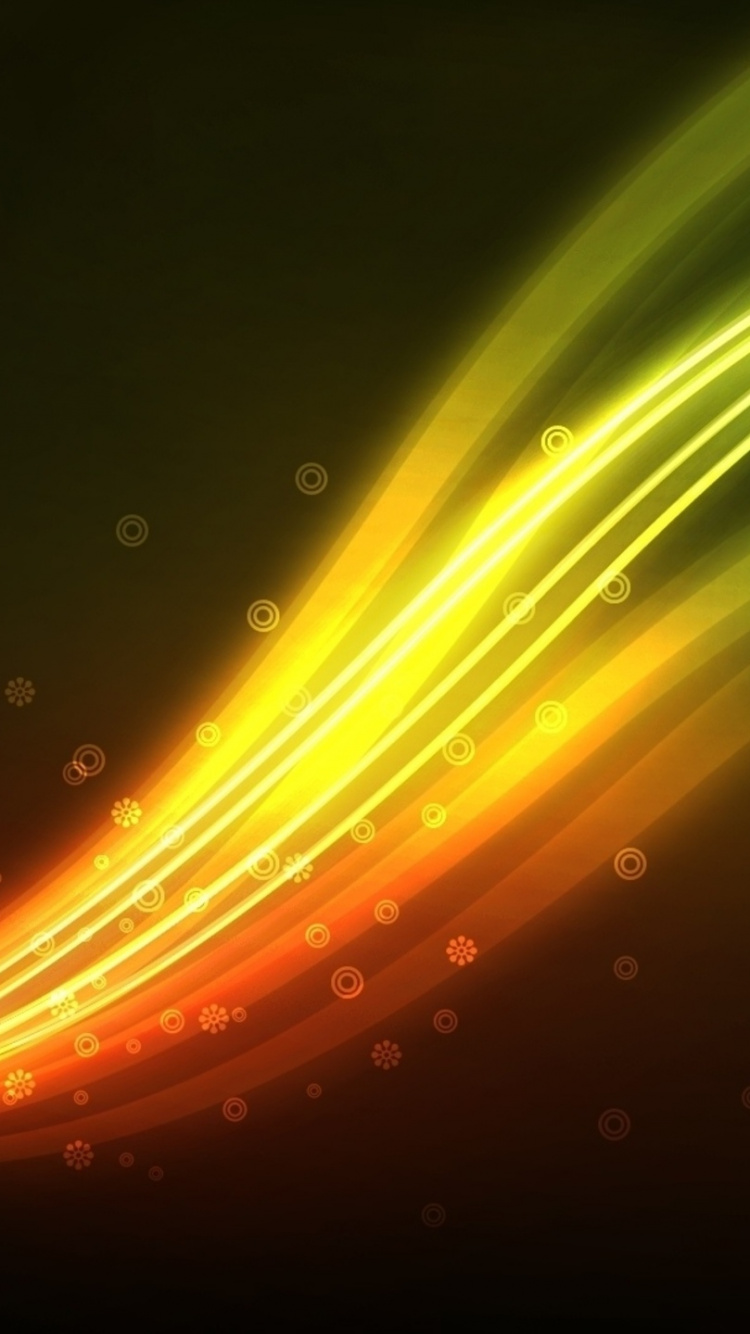 Green and Red Lights on Black Background. Wallpaper in 750x1334 Resolution