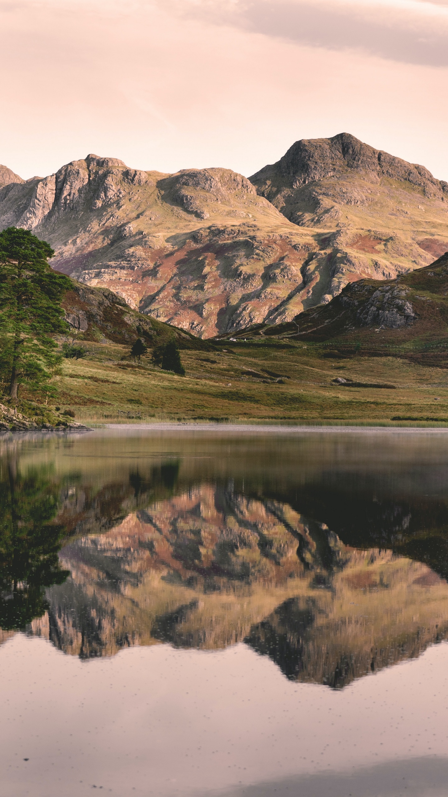 Reflection, Mountain, Fali Hu, Colored, Water. Wallpaper in 1440x2560 Resolution