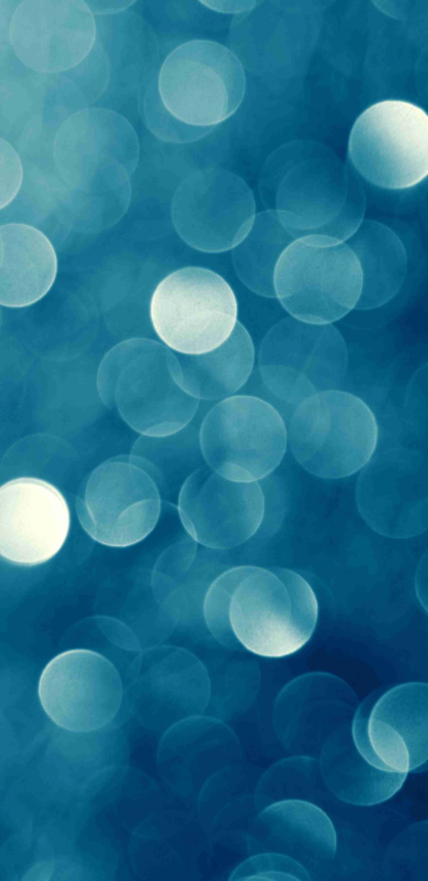 Lumières Bokeh Blanches et Bleues. Wallpaper in 1440x2960 Resolution