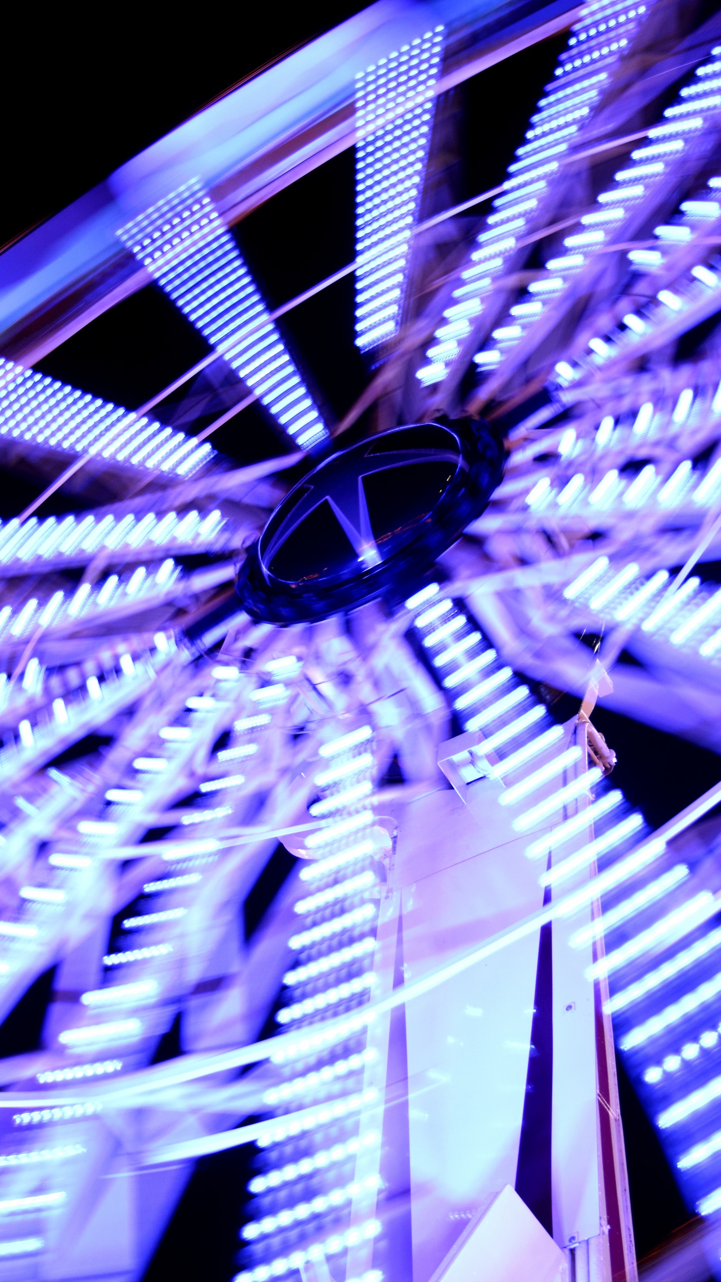 旋转, 紫色的, 紫罗兰色, 光, 建筑 壁纸 1440x2560 允许