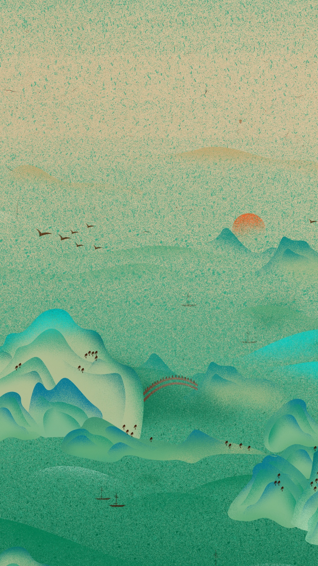 Anime, Illustration, Cartoon, Landscape, Ecoregion. Wallpaper in 1080x1920 Resolution