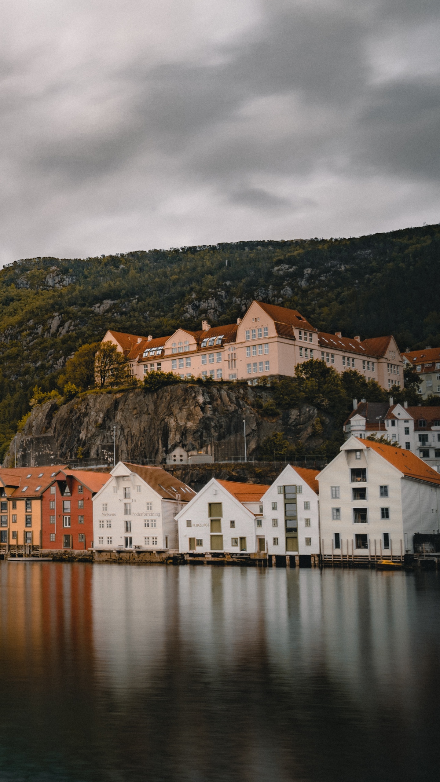 峡湾, 建筑, 海岸, 大海, 天空 壁纸 1440x2560 允许