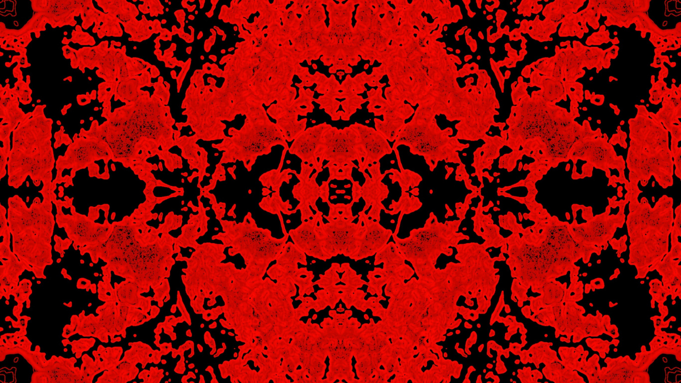 Diseño Floral Rojo Sobre Fondo Blanco. Wallpaper in 1366x768 Resolution