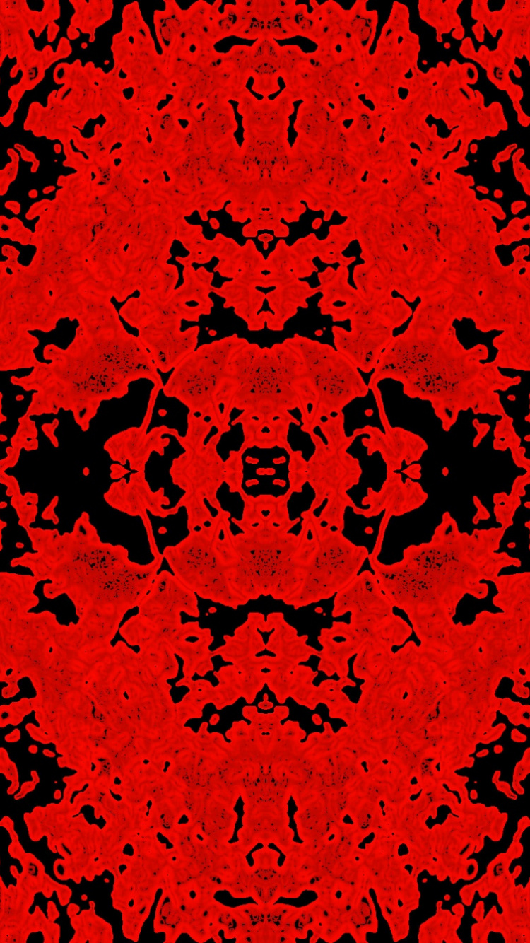 Rotes Blumenmuster Auf Weißem Hintergrund. Wallpaper in 750x1334 Resolution