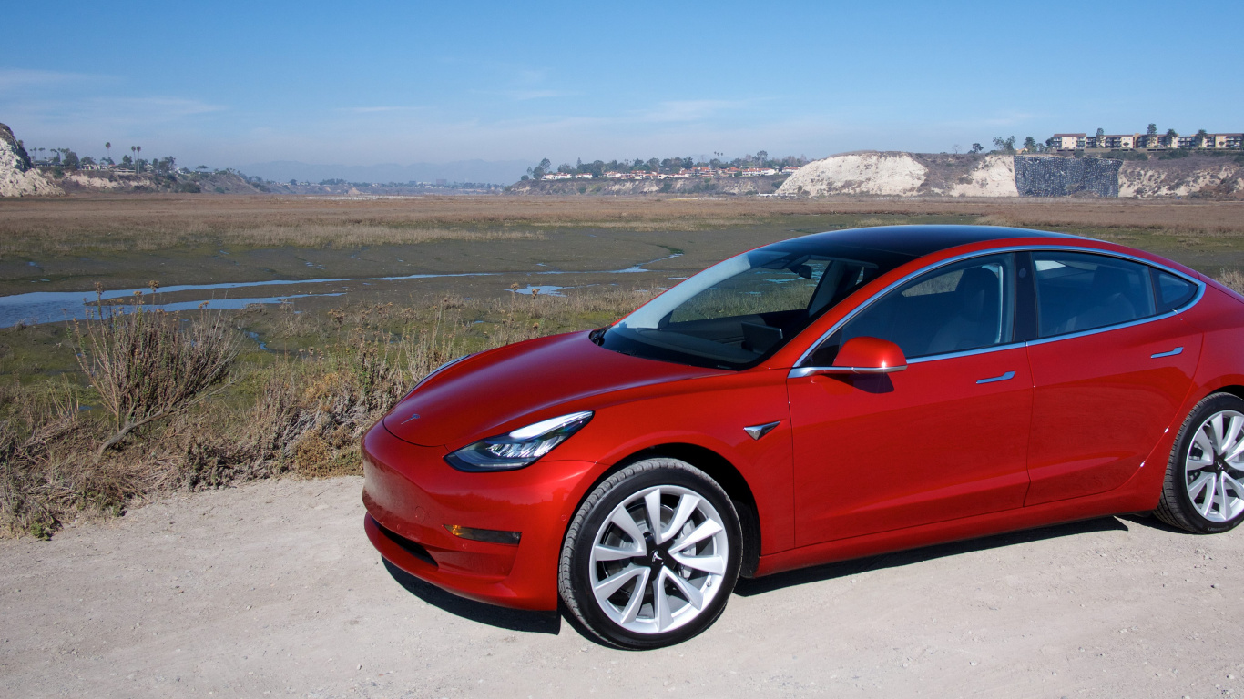 特斯拉s型, 特斯拉, 特斯拉的敞篷跑车, Tesla Model Y, Rim 壁纸 1366x768 允许