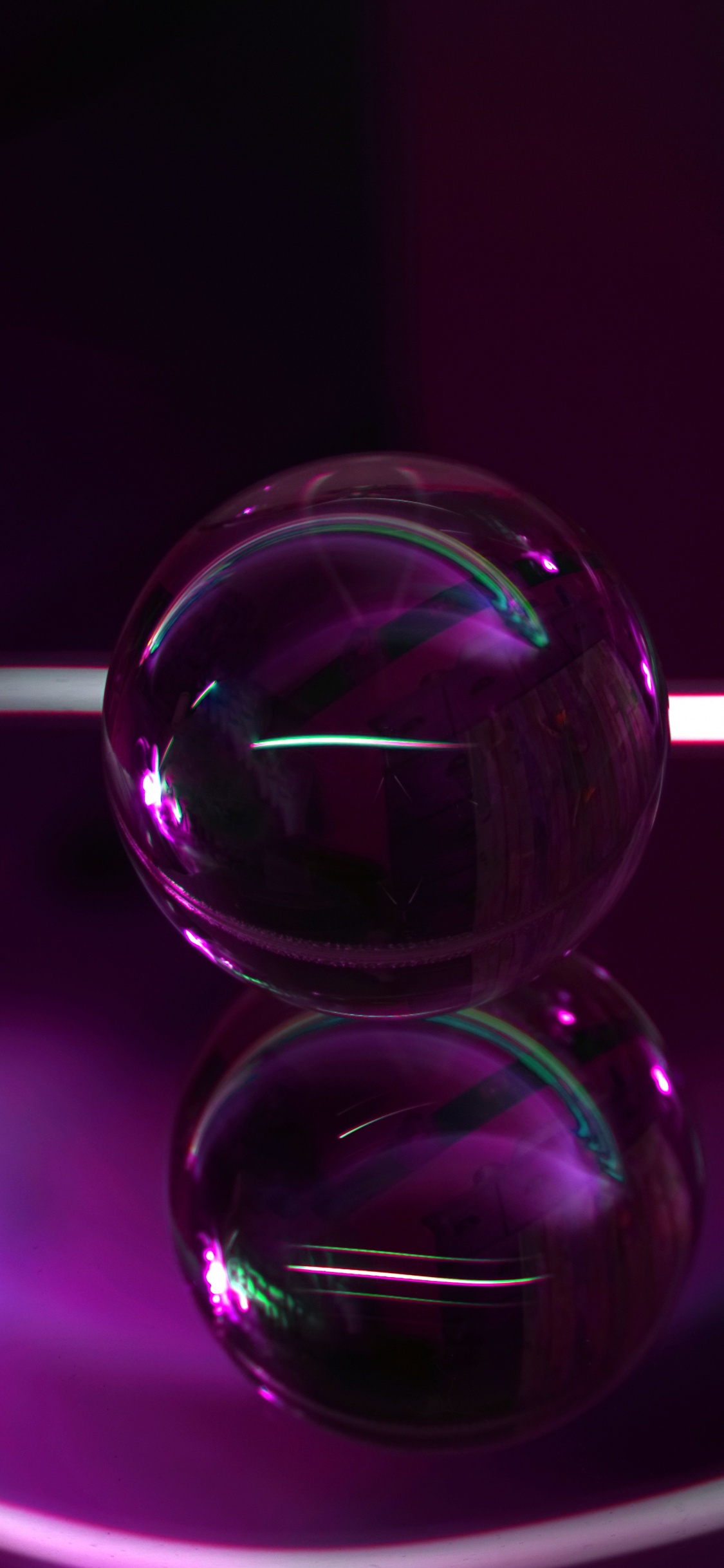 Purple and White Light Fixture. Wallpaper in 1125x2436 Resolution