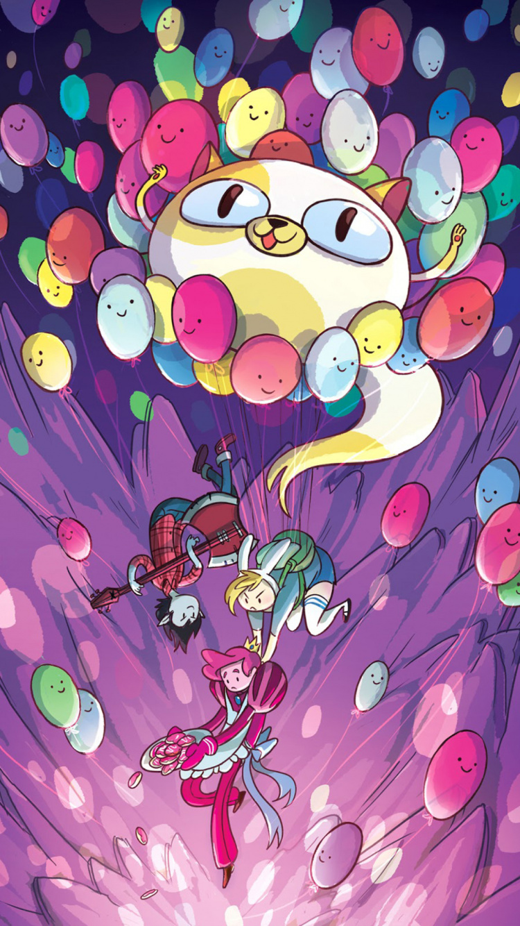 Adventure Time, Marceline The Vampire Queen, Ice King, Adventure Time Vol 6, Adventure Time Vol 8. Wallpaper in 750x1334 Resolution