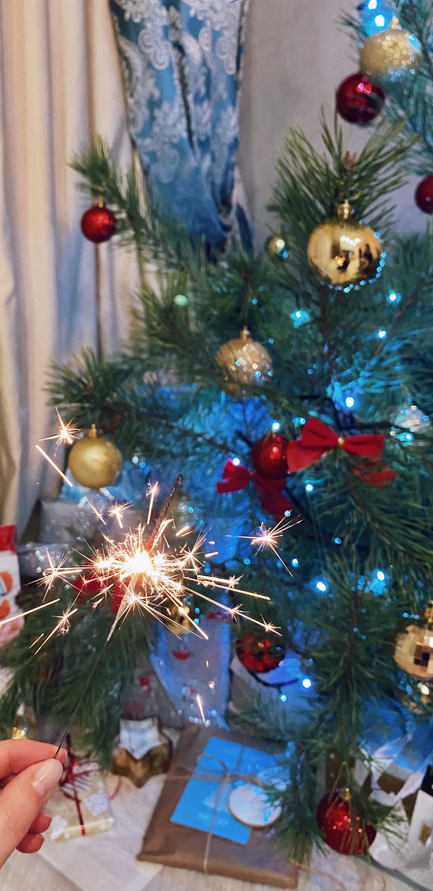 New Year, Christmas, Christmas Day, Christmas Tree, Fir. Wallpaper in 1440x2960 Resolution