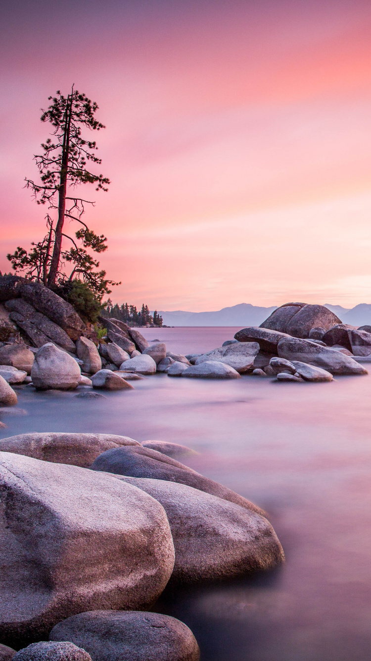 Shore, Sea, Body of Water, Nature, Natural Landscape. Wallpaper in 750x1334 Resolution