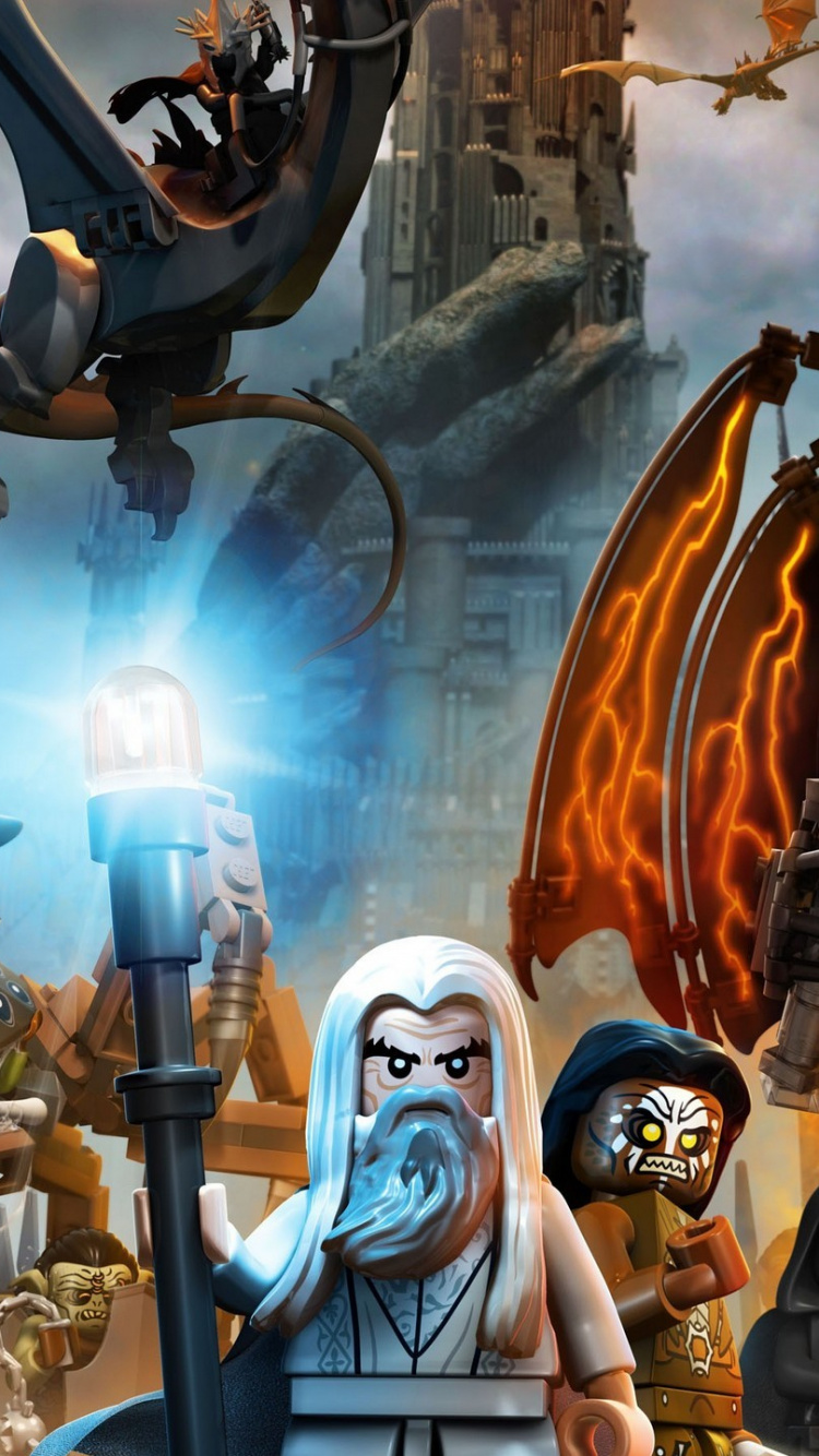 Lego Der Hobbit, Der Herr Der Ringe, LEGO, Pc-Spiel, Games. Wallpaper in 750x1334 Resolution