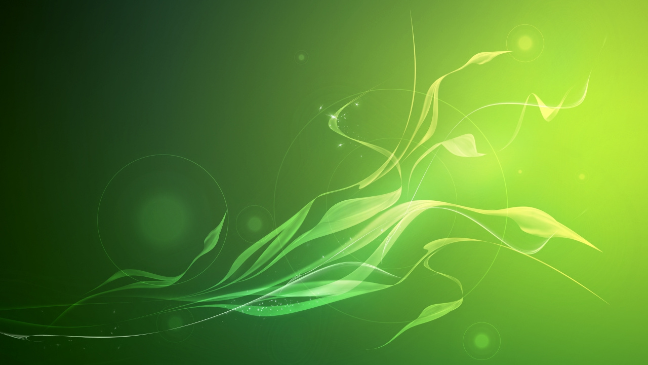 Green and Yellow Light Illustration. Wallpaper in 1280x720 Resolution