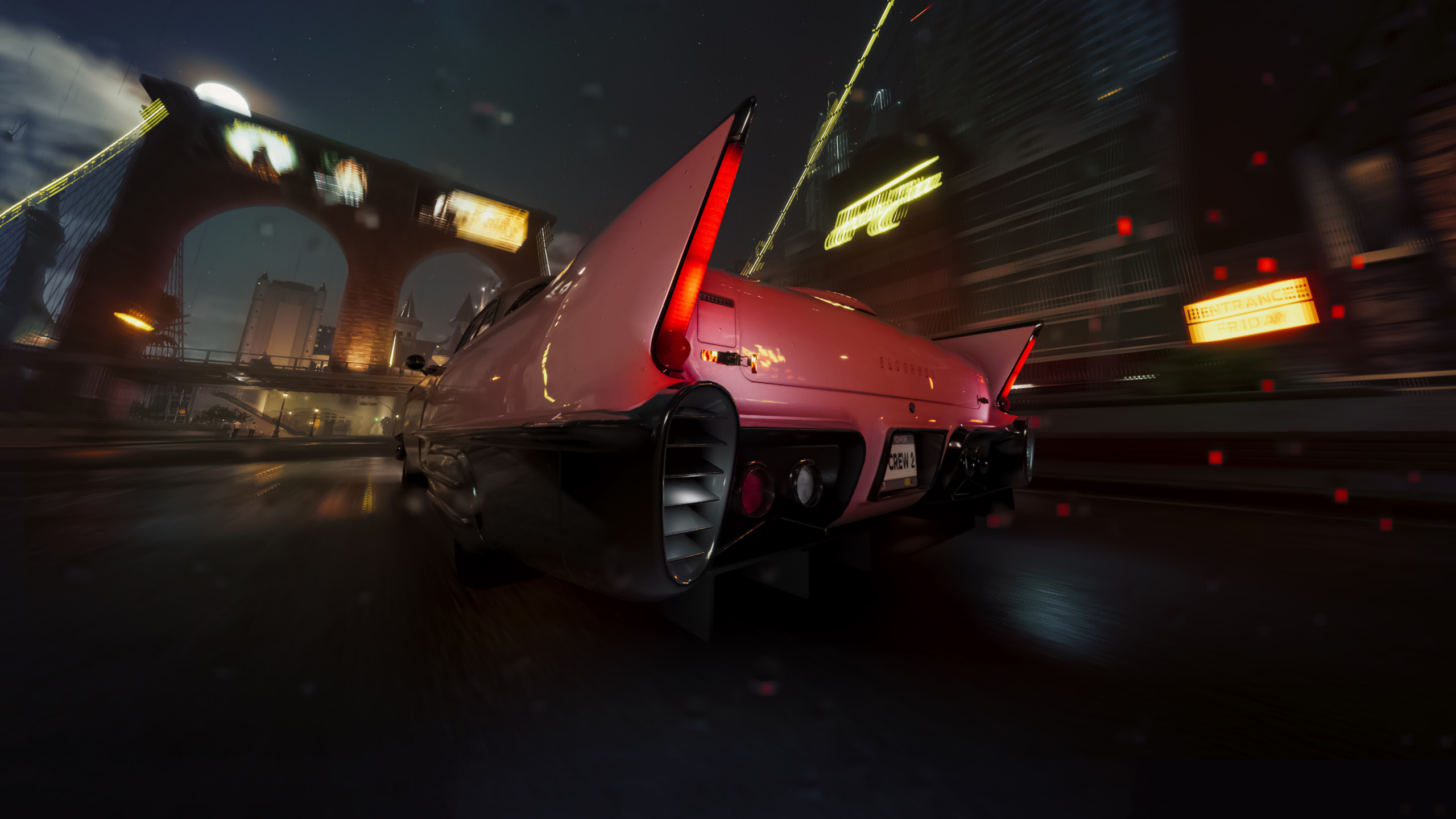 Night, Car, Automotive Exterior, Automotive Lighting, The Crew 2. Wallpaper in 2560x1440 Resolution