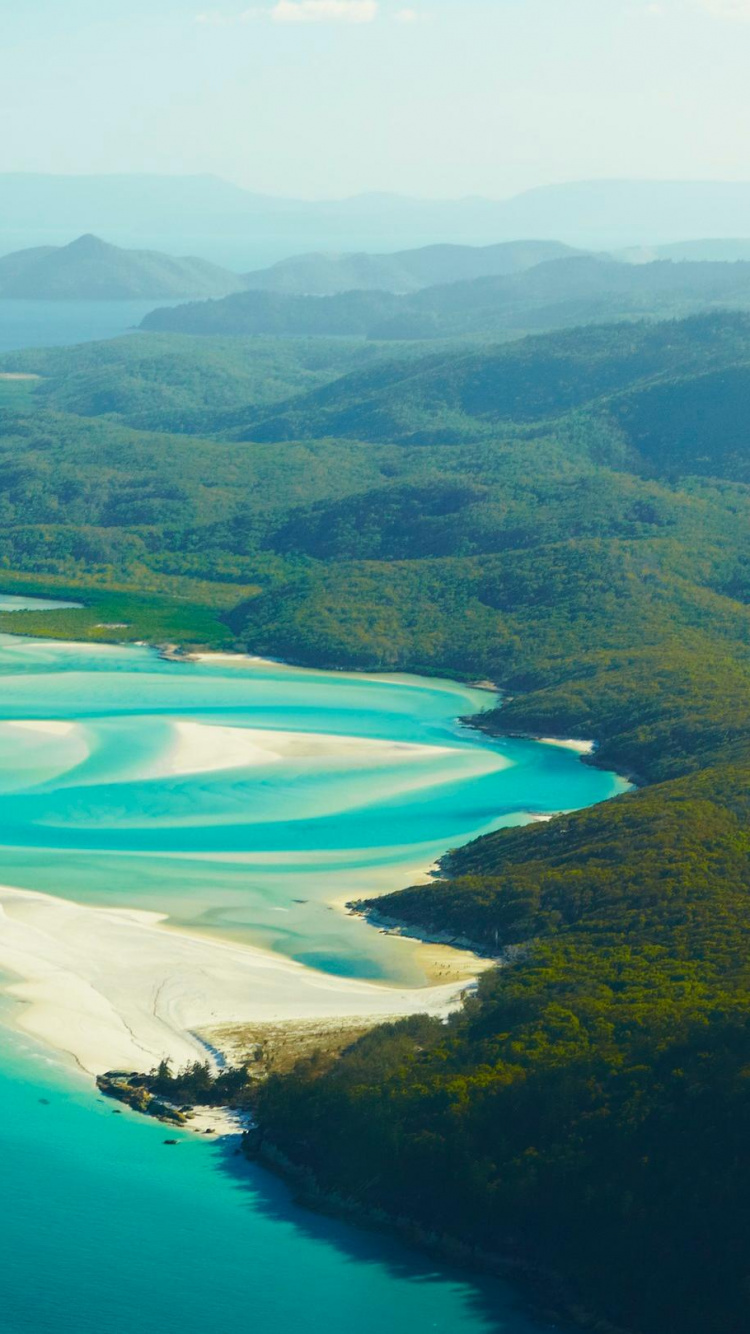 Green and Brown Mountains Beside Blue Lake During Daytime. Wallpaper in 750x1334 Resolution
