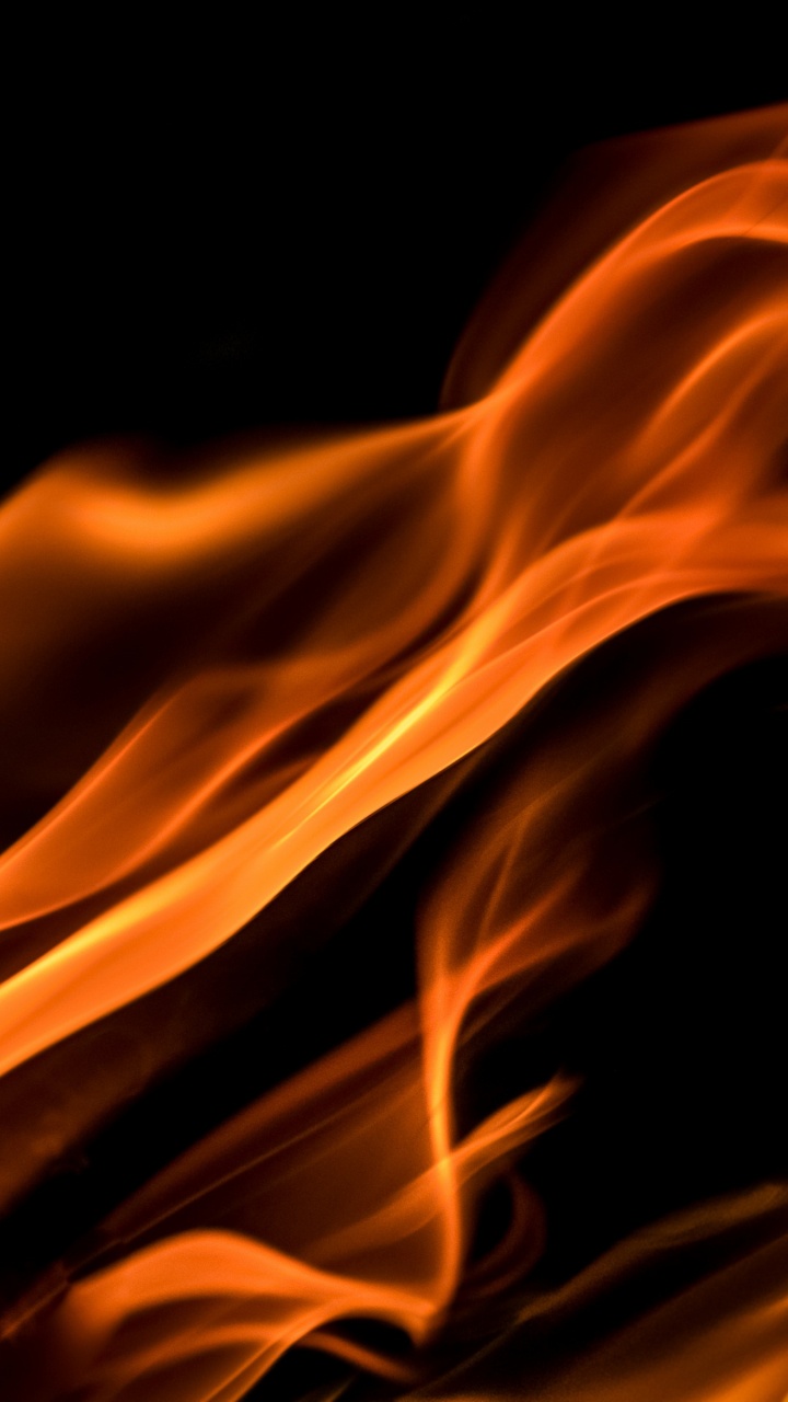 火焰, 热, 橙色, 光, 关闭了 壁纸 720x1280 允许
