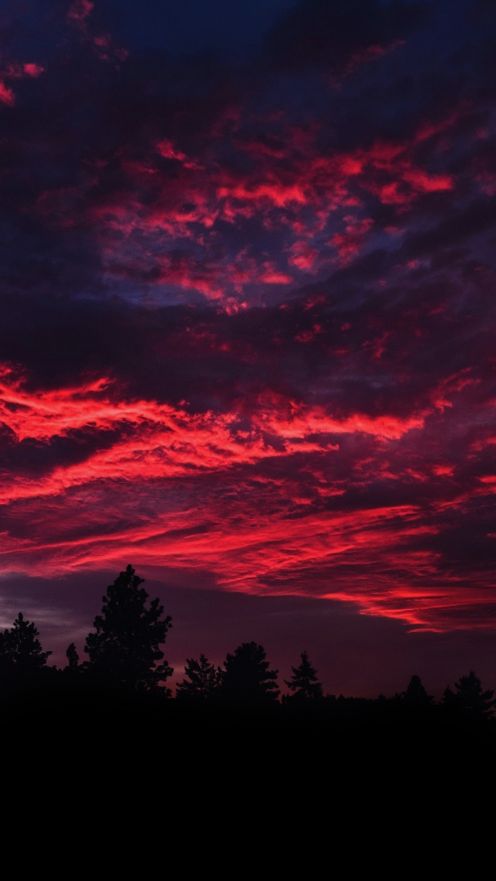 Cloud, Atmosphäre, Afterglow, Naturlandschaft, Sonnenuntergang. Wallpaper in 720x1280 Resolution