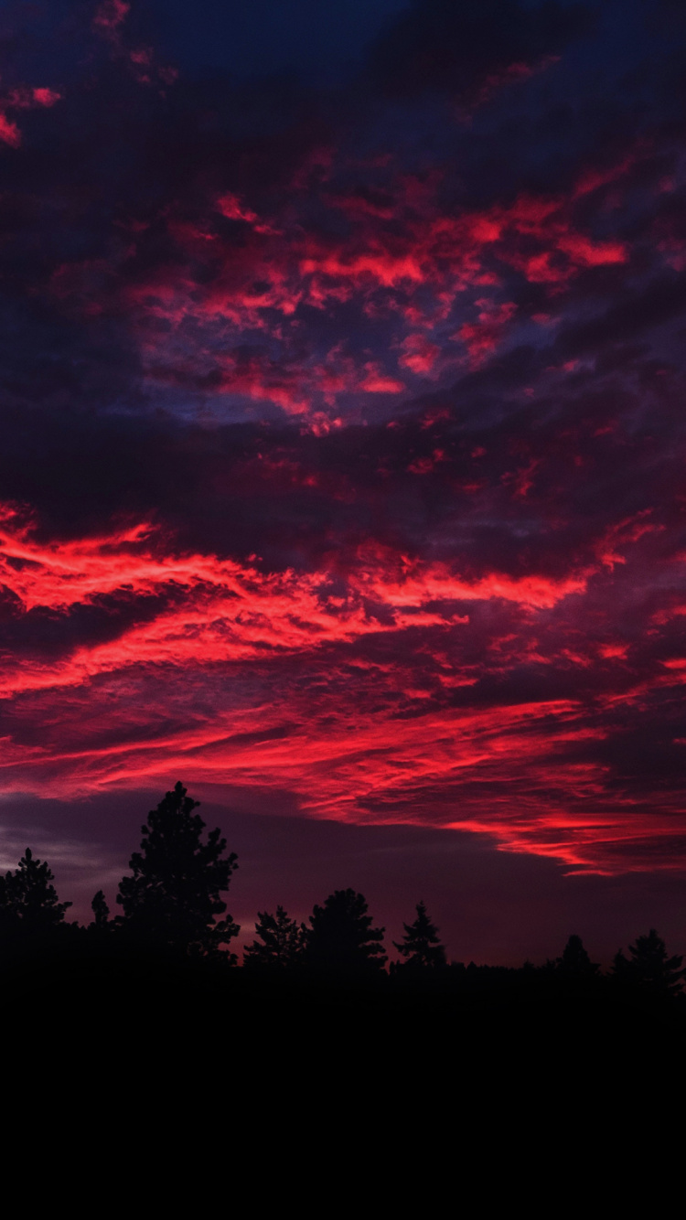 Cloud, Atmosphäre, Afterglow, Naturlandschaft, Sonnenuntergang. Wallpaper in 750x1334 Resolution