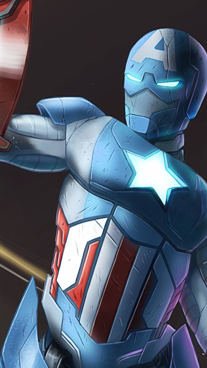 Marvel, Captain America, Capitaine de Fer Amérique, L'homme de Fer, Falcon. Wallpaper in 720x1280 Resolution