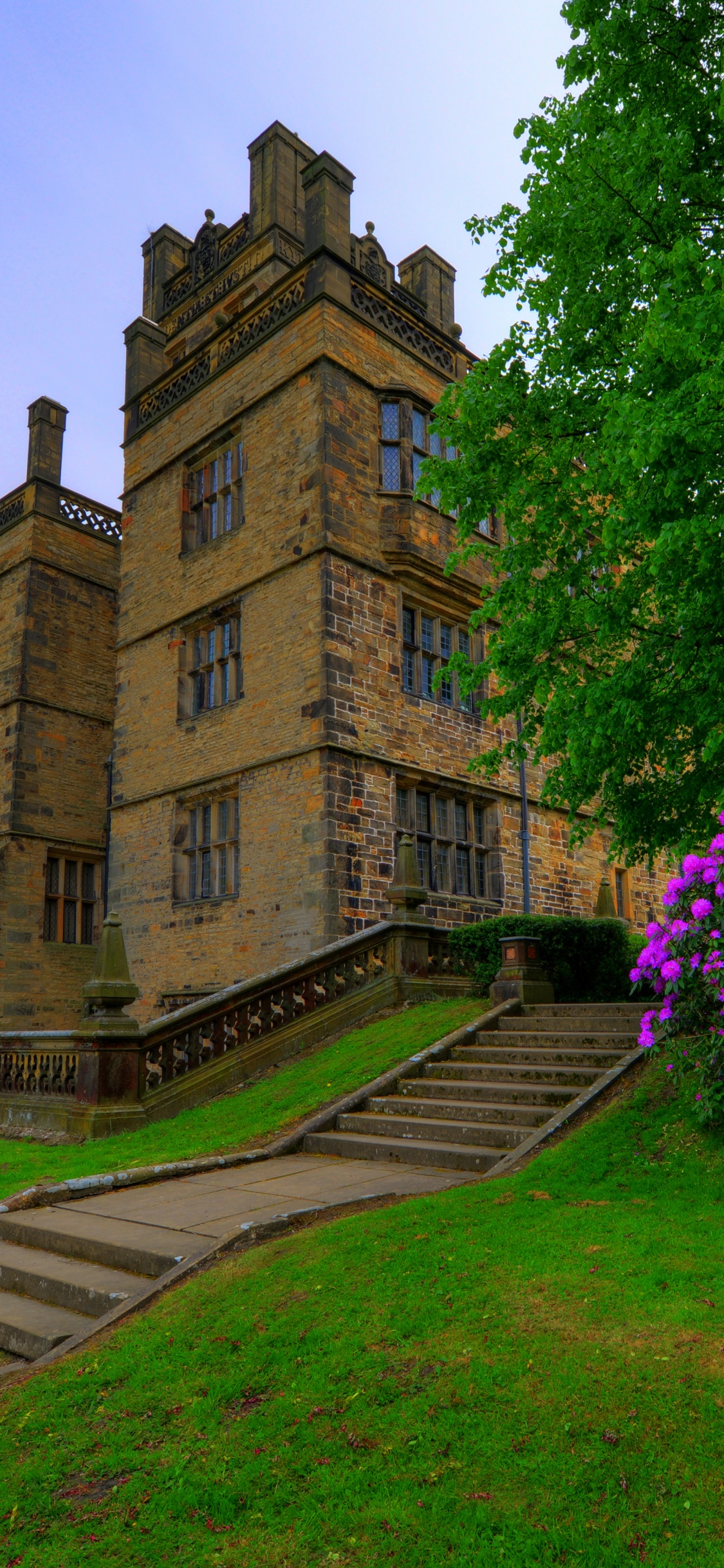 Braunes Betongebäude in Der Nähe Von Grünen Bäumen Tagsüber. Wallpaper in 1125x2436 Resolution