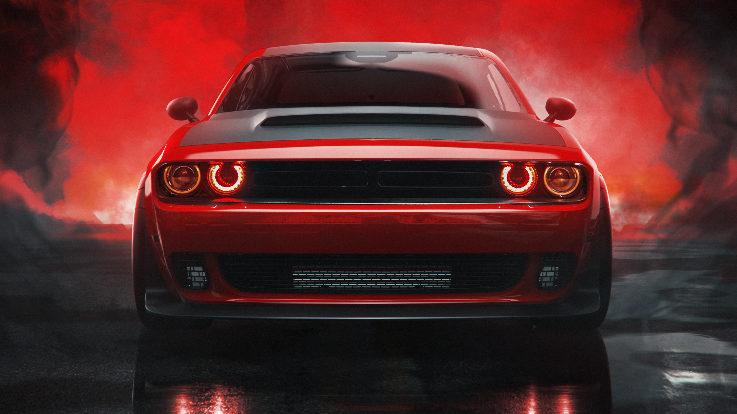 Dodge, Dodge Charger SRT Hellcat, Coche, Deportivo, Muscle Car. Wallpaper in 2560x1440 Resolution