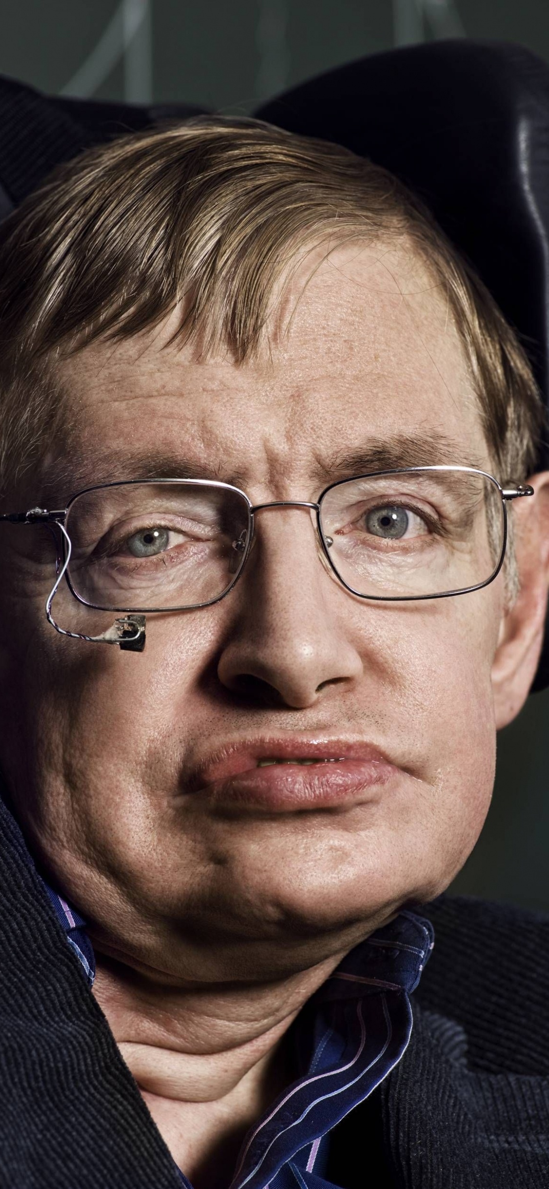 Stephen Hawking, Scientist, Face, Glasses, Chin. Wallpaper in 1125x2436 Resolution