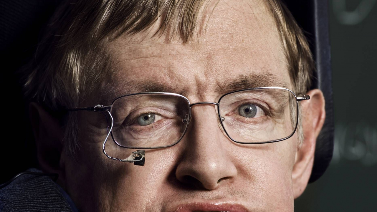 Stephen Hawking, Wissenschaftler, Gesicht, Brille, Kinn. Wallpaper in 1280x720 Resolution