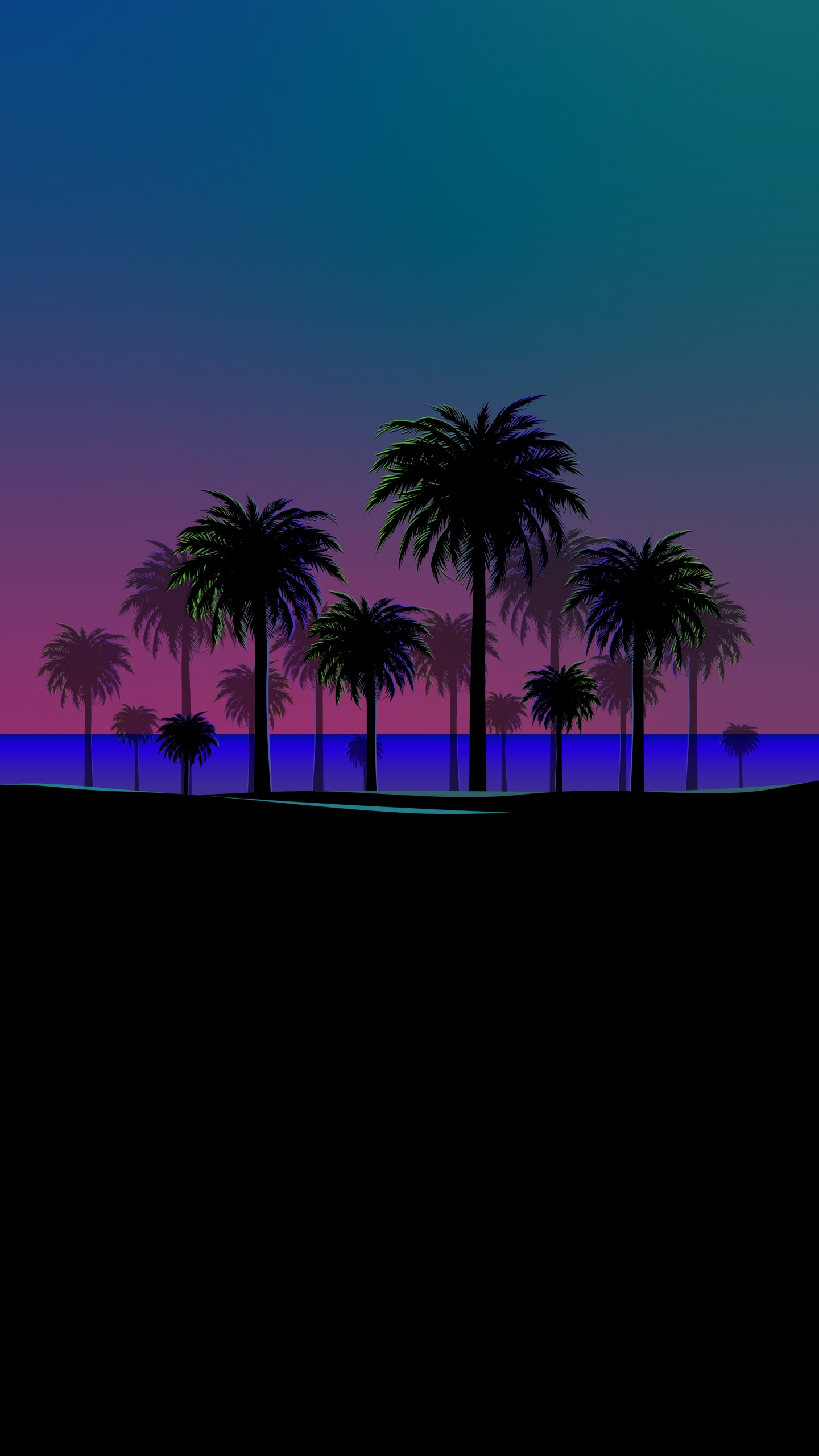 Palmera, Fecha de la Palma, Atardecer, Planta Leñosa, Rectángulo. Wallpaper in 1440x2560 Resolution