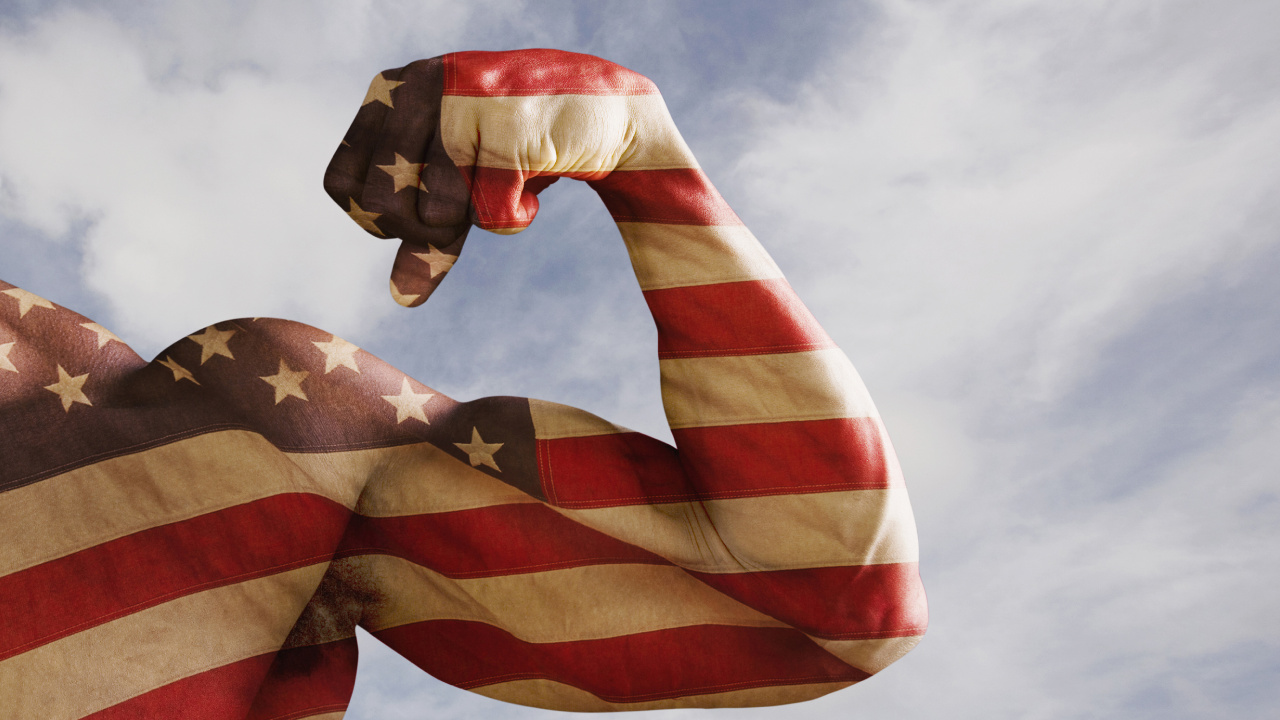 Red White and Blue Striped Flag. Wallpaper in 1280x720 Resolution