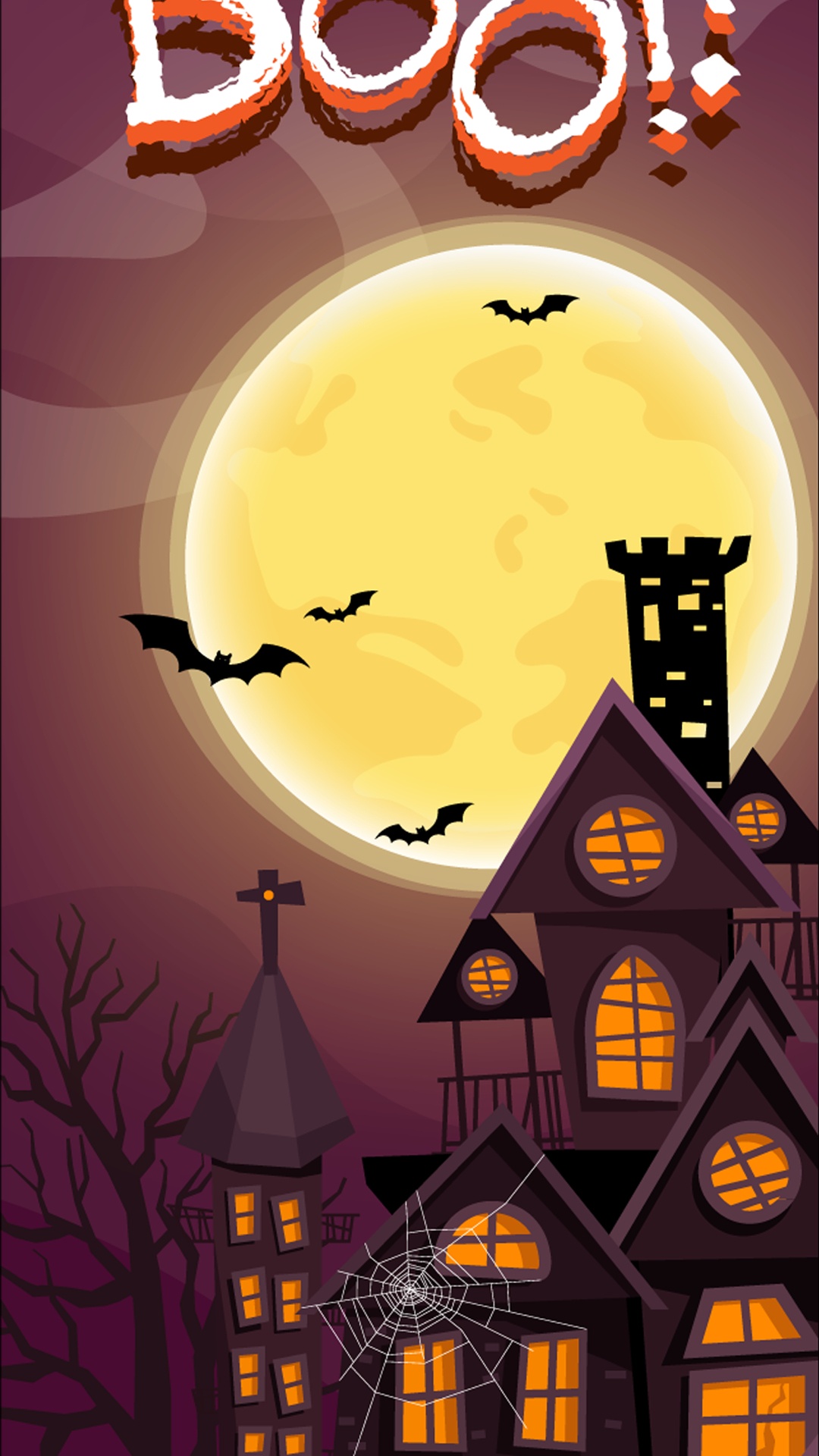Halloween, Naranja, Cartel, Ilustración, Invitacion. Wallpaper in 1080x1920 Resolution