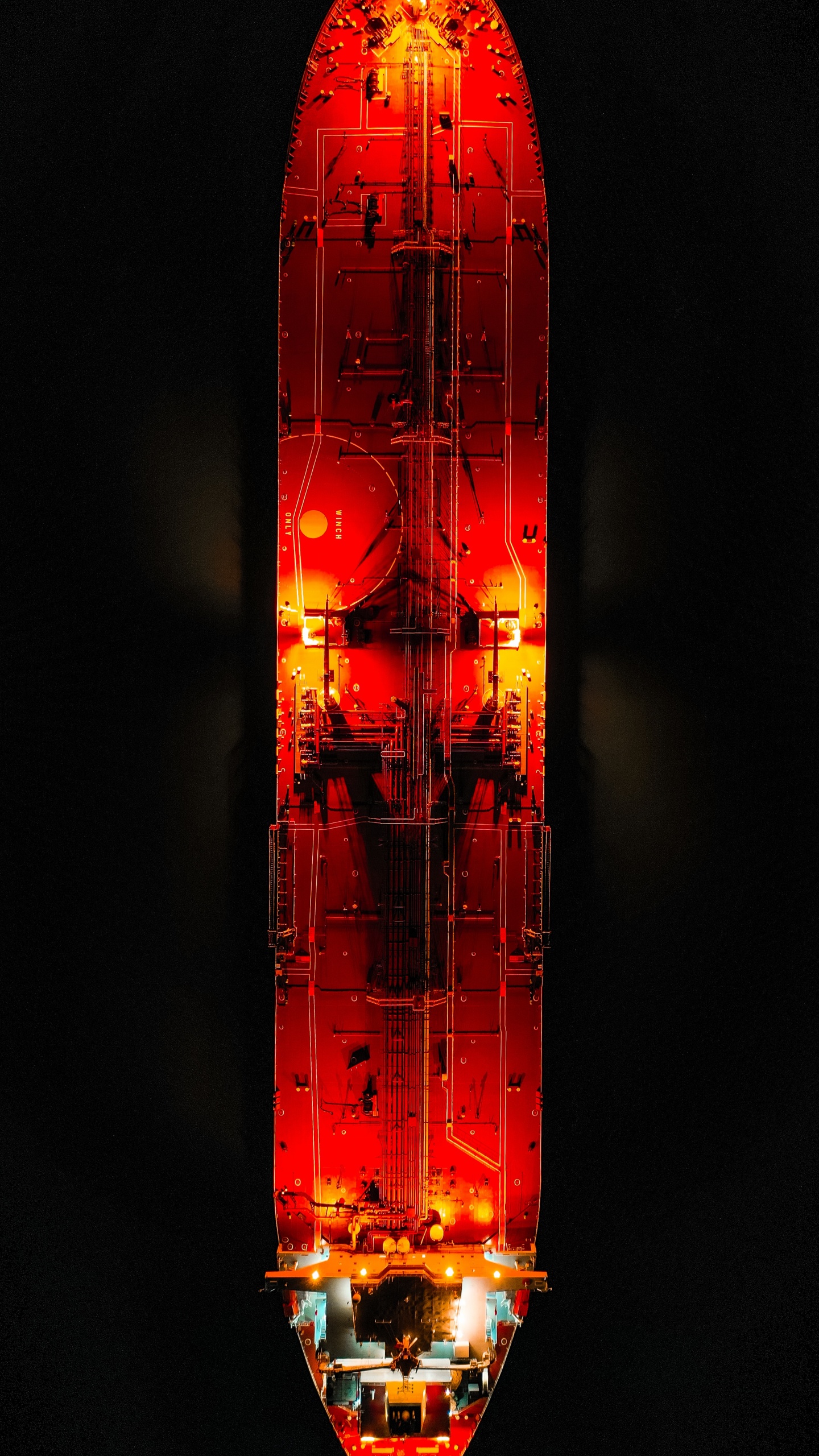 Lumière Led Rouge et Jaune. Wallpaper in 1440x2560 Resolution