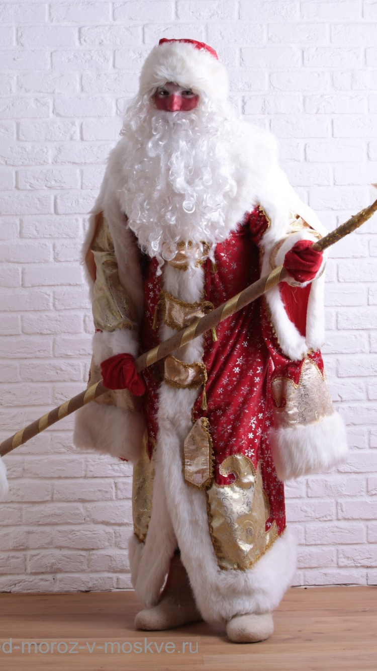 Santa Claus, Ded Moroz, Snegurochka, Costume, Holiday. Wallpaper in 750x1334 Resolution