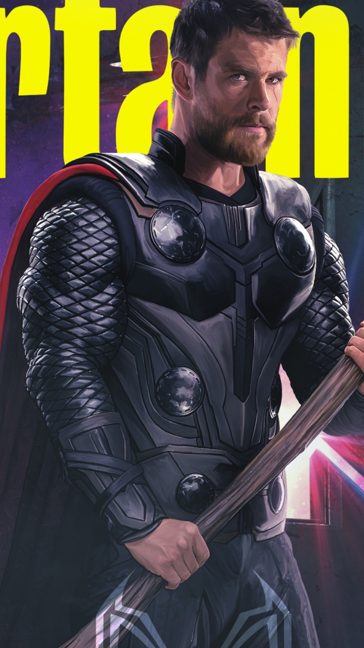 Homme en Costume Noir et Rouge Tenant un Bâton. Wallpaper in 720x1280 Resolution