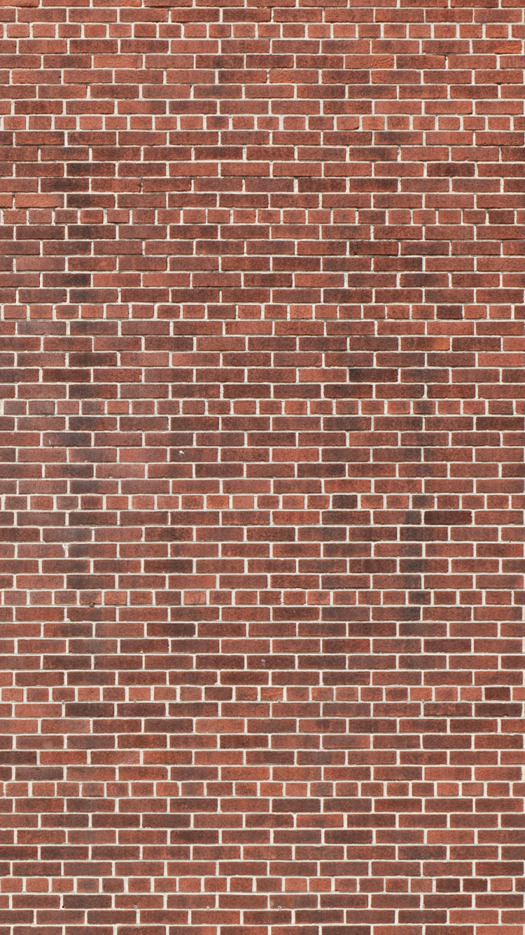 Brown and Black Brick Wall. Wallpaper in 750x1334 Resolution