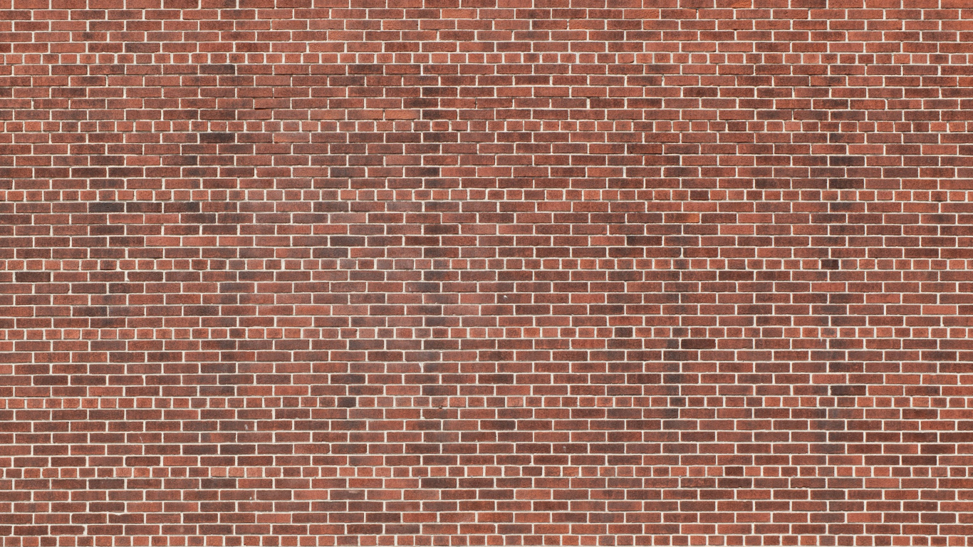 Mur de Briques Brunes et Noires. Wallpaper in 1366x768 Resolution