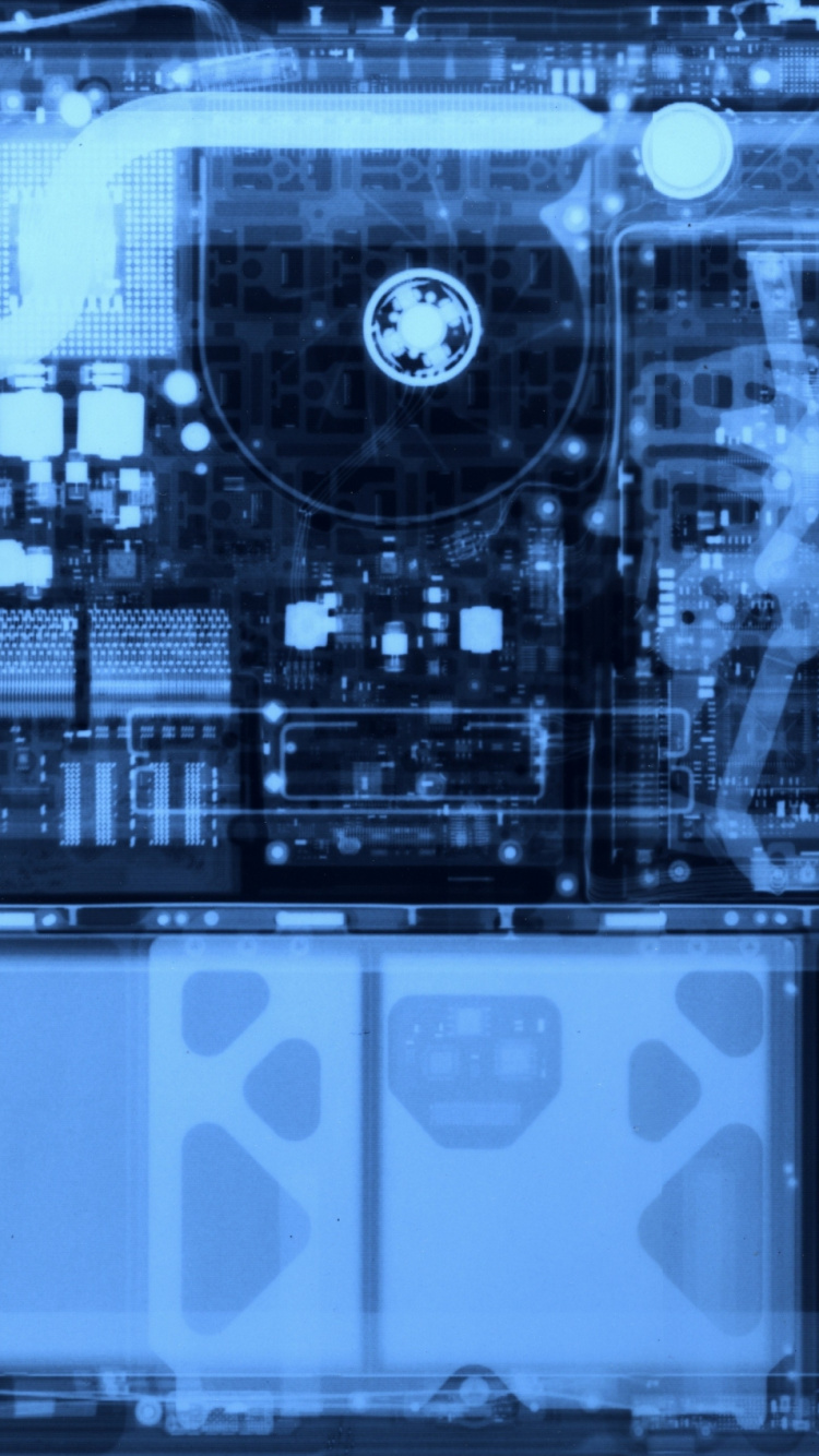 Mezclador de Audio Negro y Azul. Wallpaper in 750x1334 Resolution