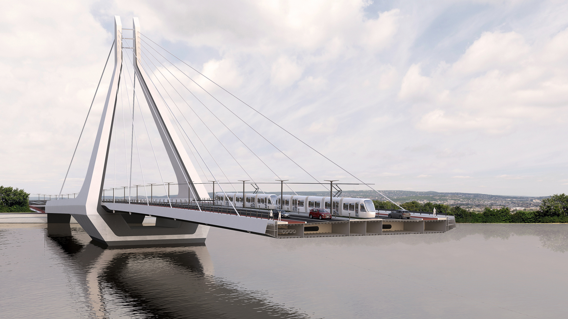 Weißes Und Braunes Boot Auf Dem Wasser Unter Weißen Wolken Tagsüber. Wallpaper in 1920x1080 Resolution