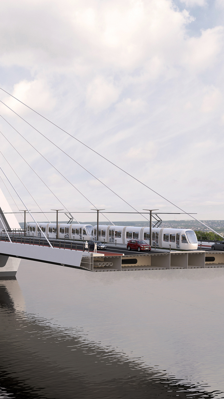 Bateau Blanc et Marron Sur L'eau Sous Des Nuages Blancs Pendant la Journée. Wallpaper in 750x1334 Resolution