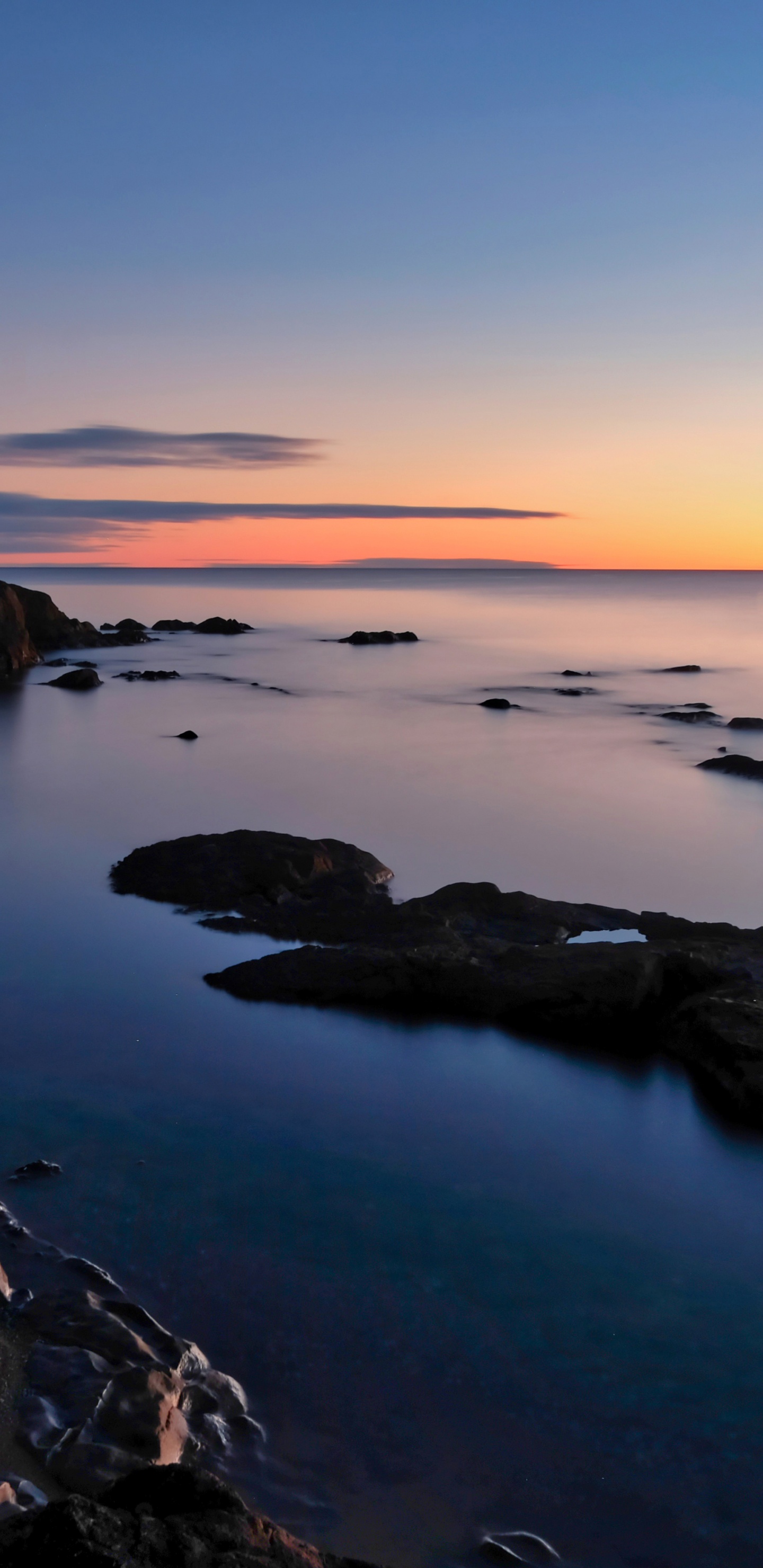 Meer, Wasser, Wasserressourcen, Cloud, Naturlandschaft. Wallpaper in 1440x2960 Resolution