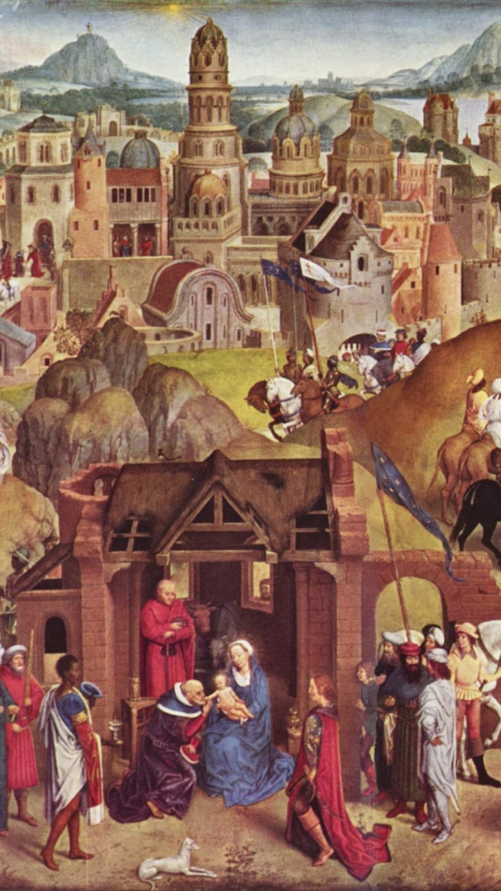 Personnes Marchant Dans la Rue Près de la Peinture du Bâtiment. Wallpaper in 720x1280 Resolution