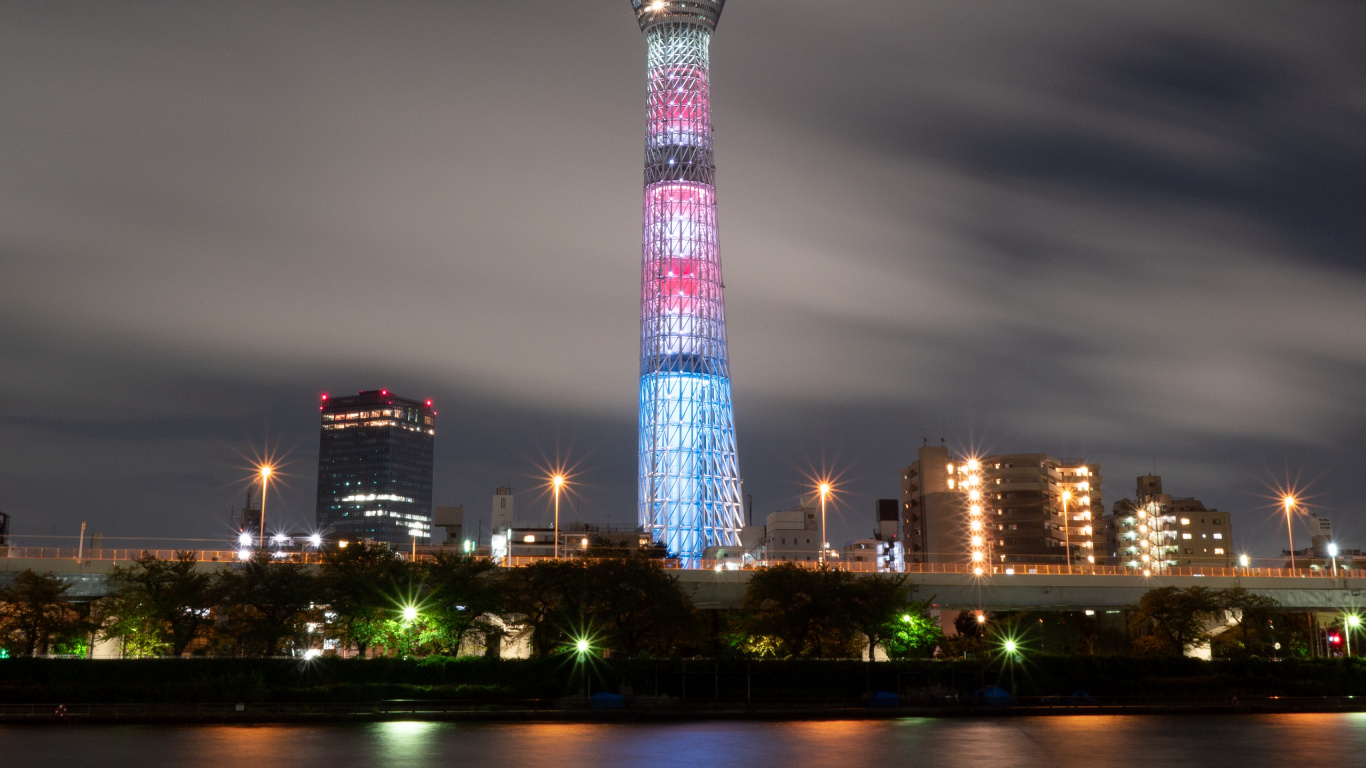 里程碑, 城市, 大都会, 一天, 建筑de东京 壁纸 1366x768 允许