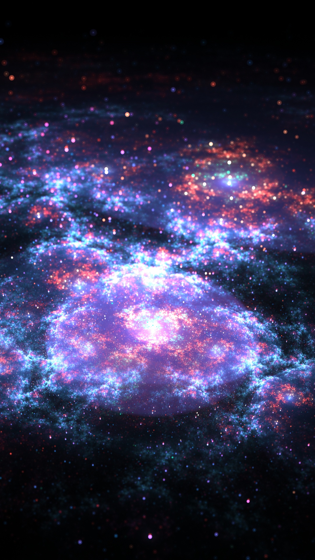 Illustration de Galaxie Noir et Blanc. Wallpaper in 1080x1920 Resolution